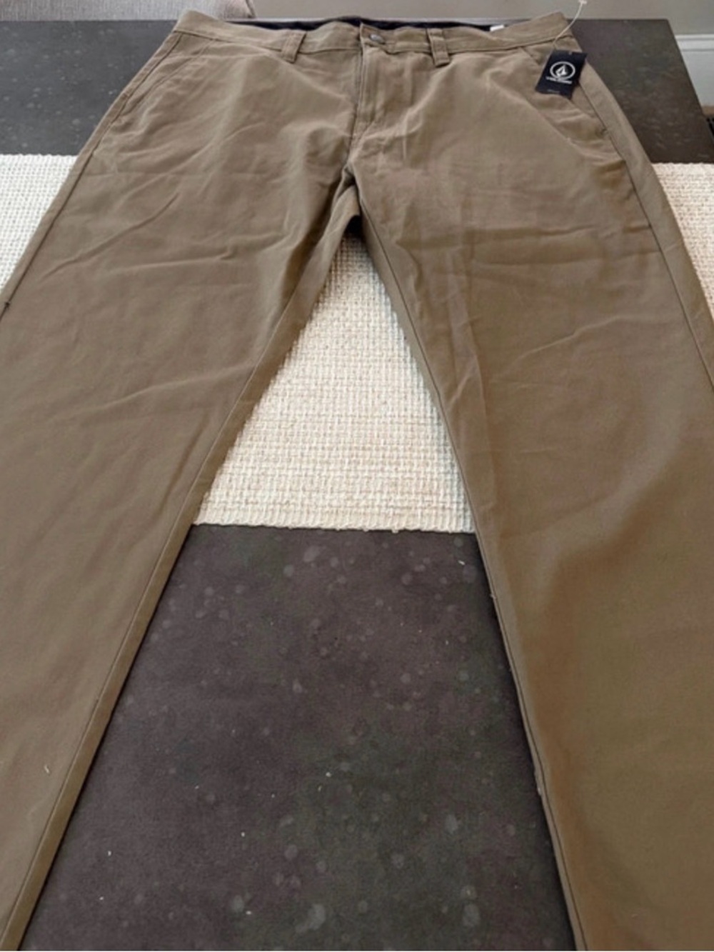 Volcom Men's Chino Pants - Olive Brown